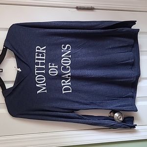 Game of thrones - mother of dragons long sleeve hoodie